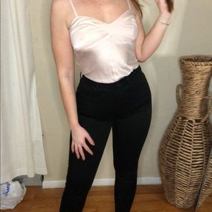 Express studio silk tank top